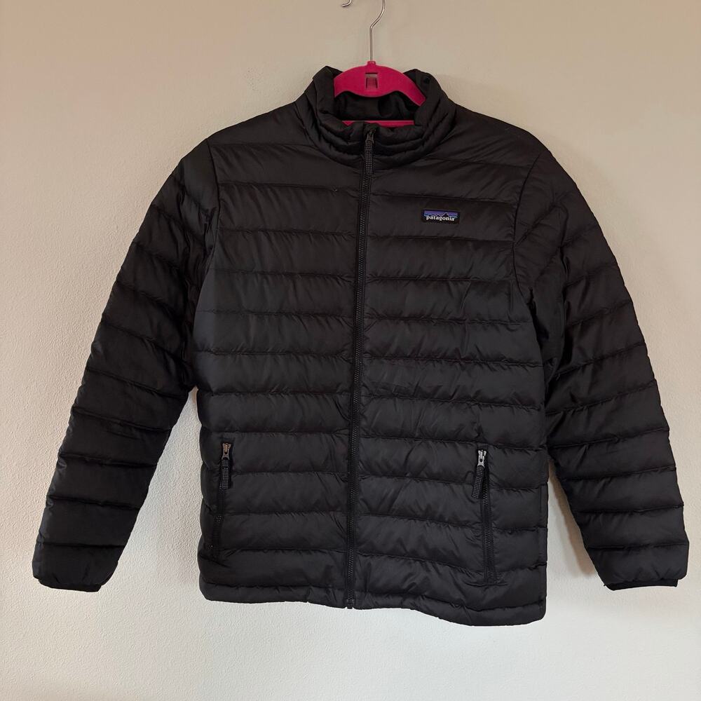 Patagonia Black Down Sweater Puffer Jacket (XL Kids)